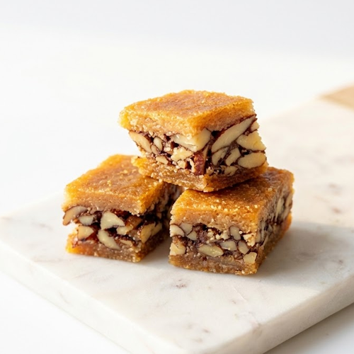 كنافه بصمة لوز